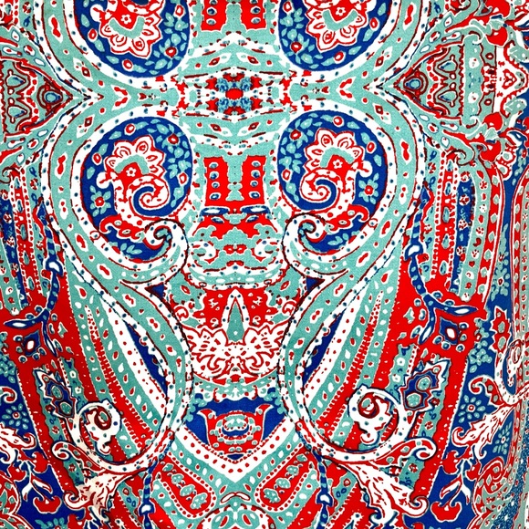 Jones New York Plus Sized Signature Paisley Print Vibrant Skirt - Picture 4 of 8